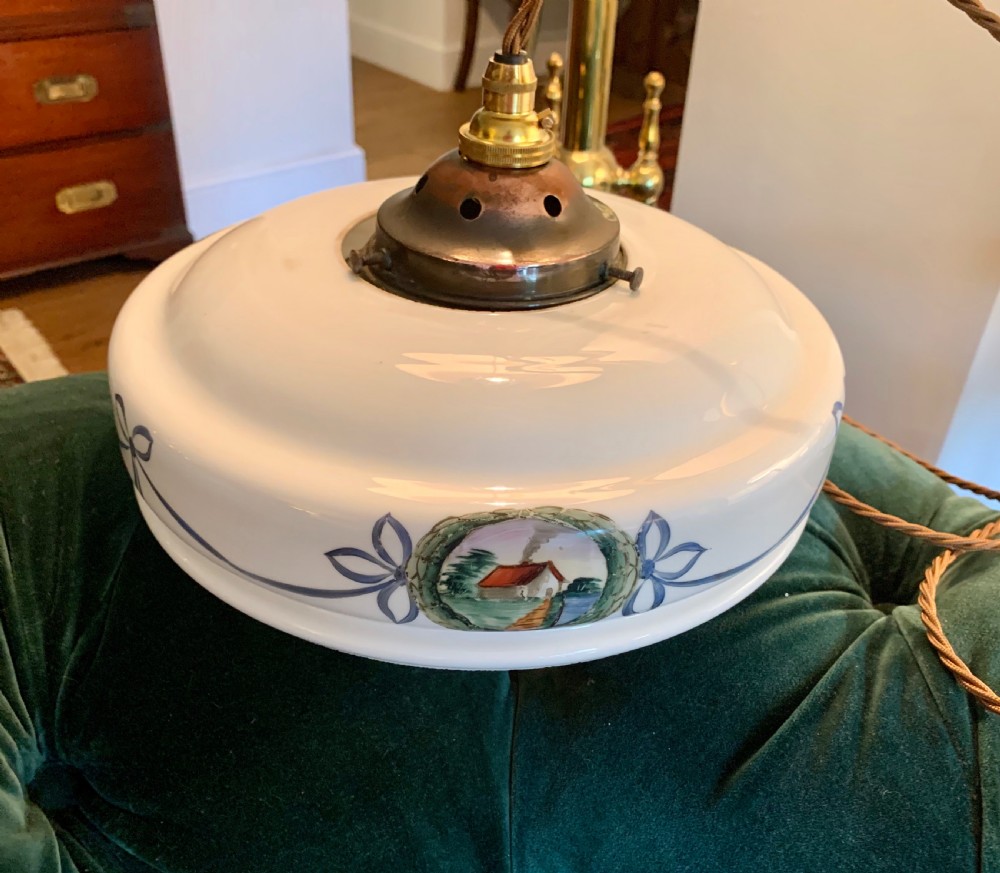 edwardian enamelled ceiling suspension